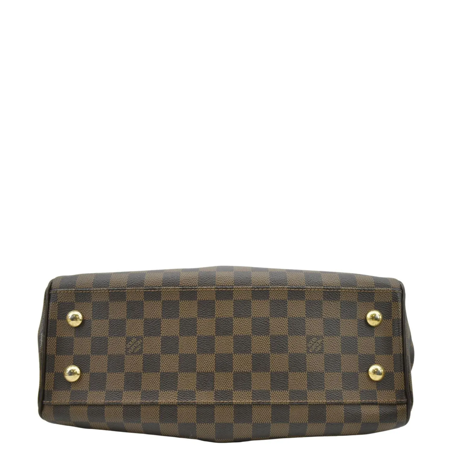 LOUIS VUITTON Trevi PM Damier Ebene Satchel Shoulder Bag Brown