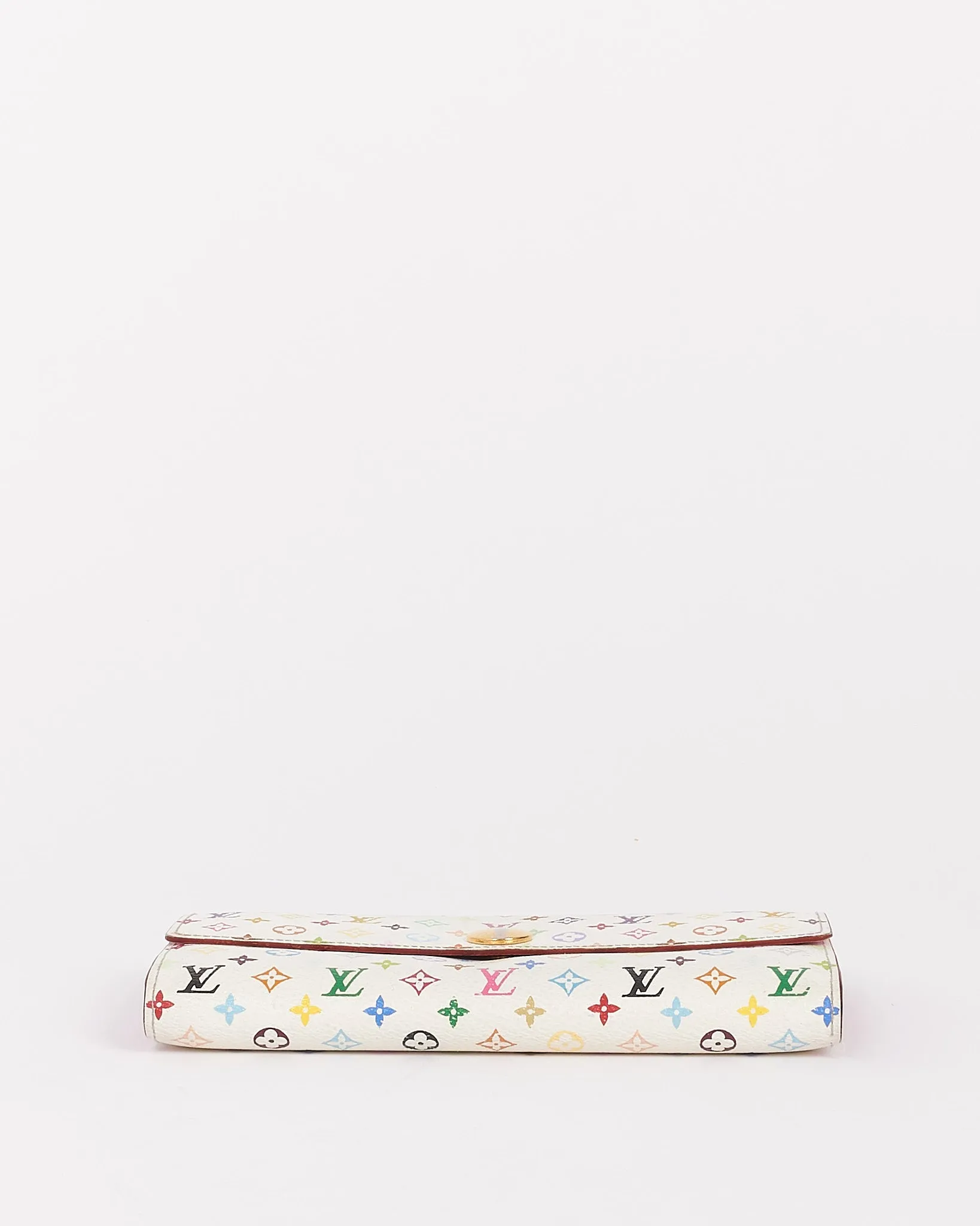 Louis Vuitton White Multi Monogram Murakami Sarah Wallet