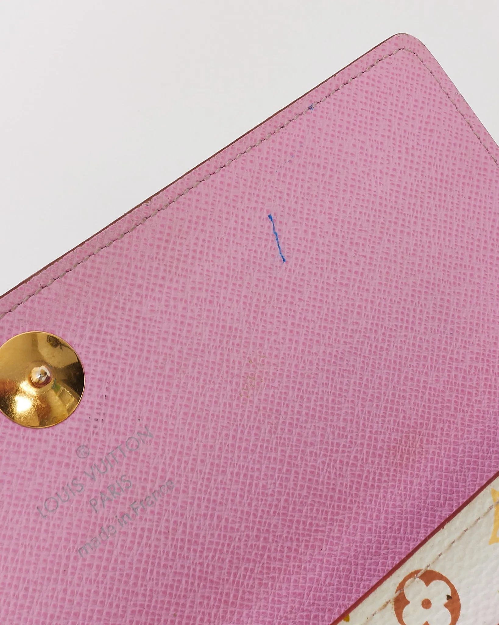 Louis Vuitton White Multi Monogram Murakami Sarah Wallet