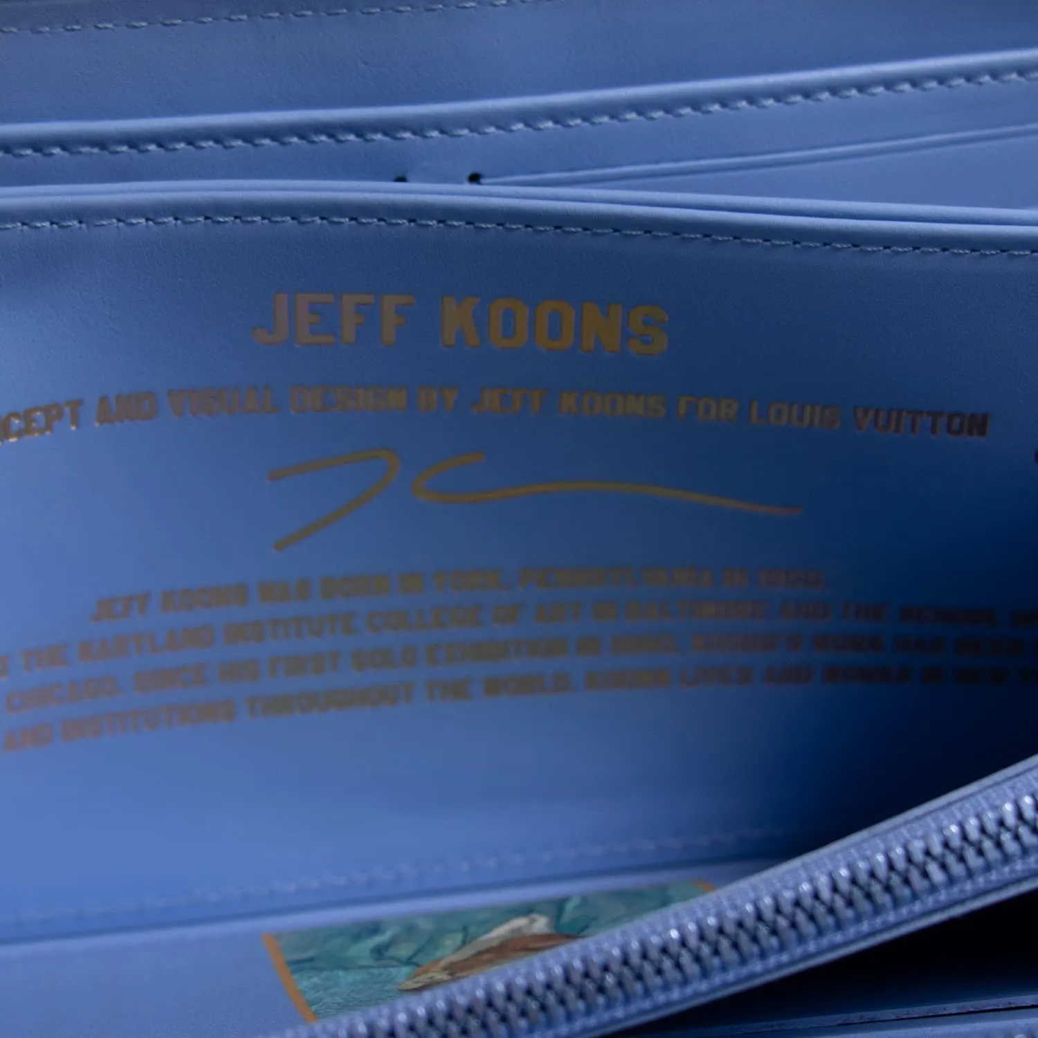 Louis Vuitton Zippy Wallet Van Gogh Jeff Koons