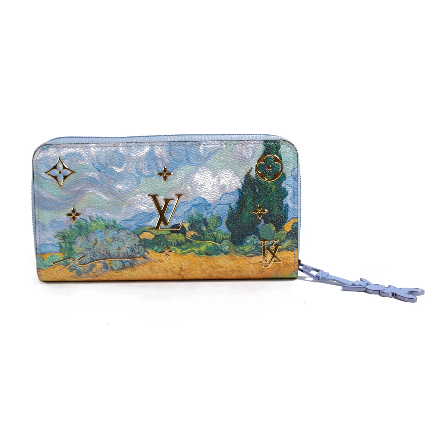 Louis Vuitton Zippy Wallet Van Gogh Jeff Koons