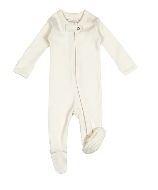 L'ovedbaby Organic Two Way Zipper Footie