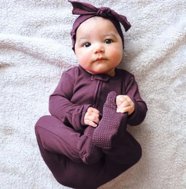 L'ovedbaby Organic Two Way Zipper Footie