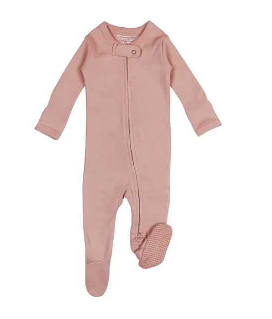 L'ovedbaby Organic Two Way Zipper Footie