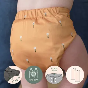 LPO Pocket Diaper Simple - Wide Elastic Flowery