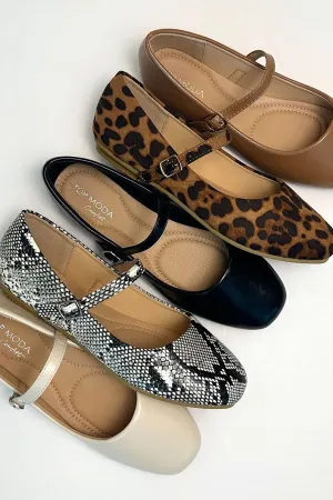Mary Jane Leopard Ballet Flats