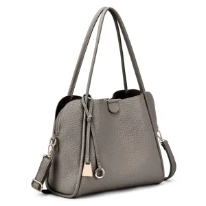 Mellow World Sandi 3 Compartment Grey Satchel