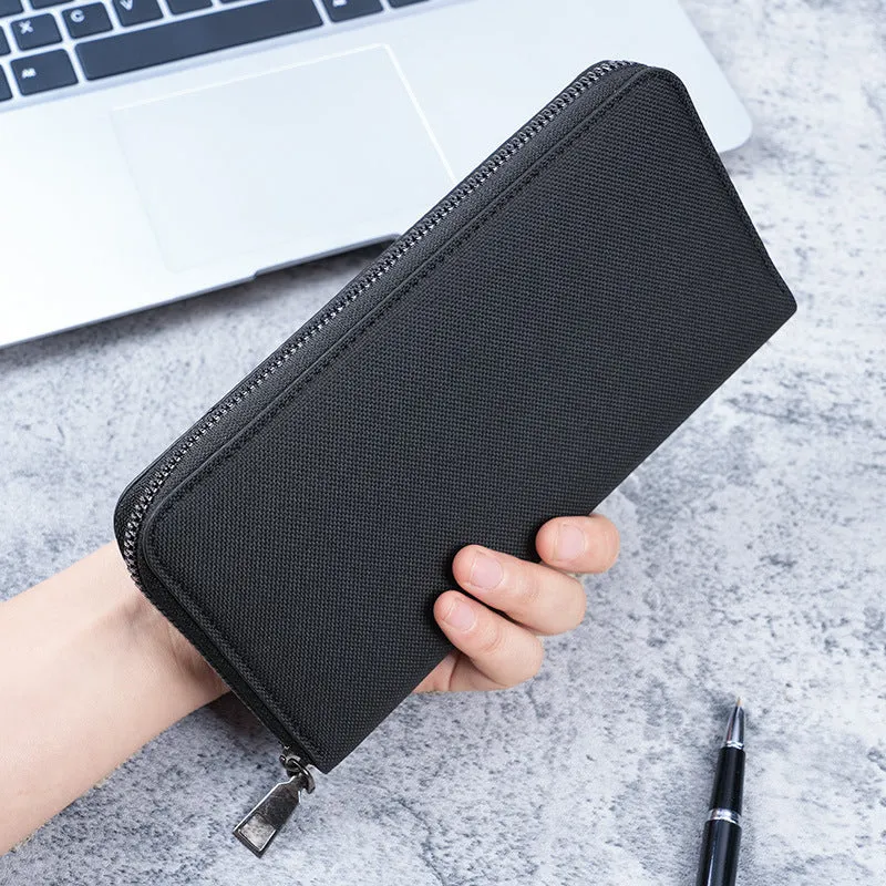 Men's Long Zipper Large Capacity Multiple Slots Men's Wallets