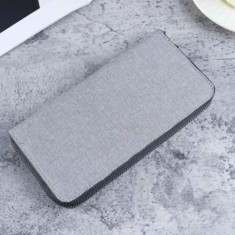 Men's Long Zipper Large Capacity Multiple Slots Men's Wallets
