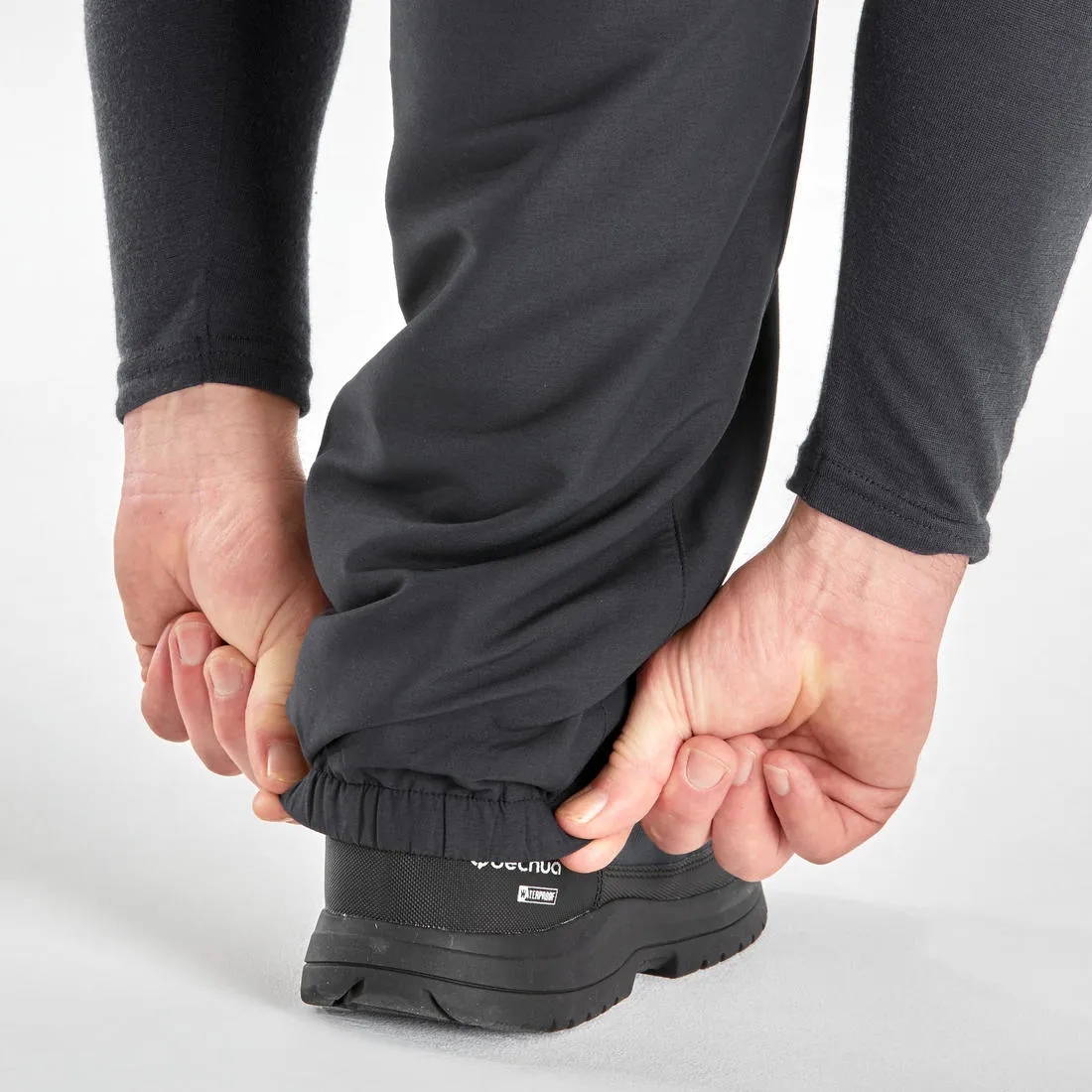Men’s water-repellent hiking trousers -18°C NH100