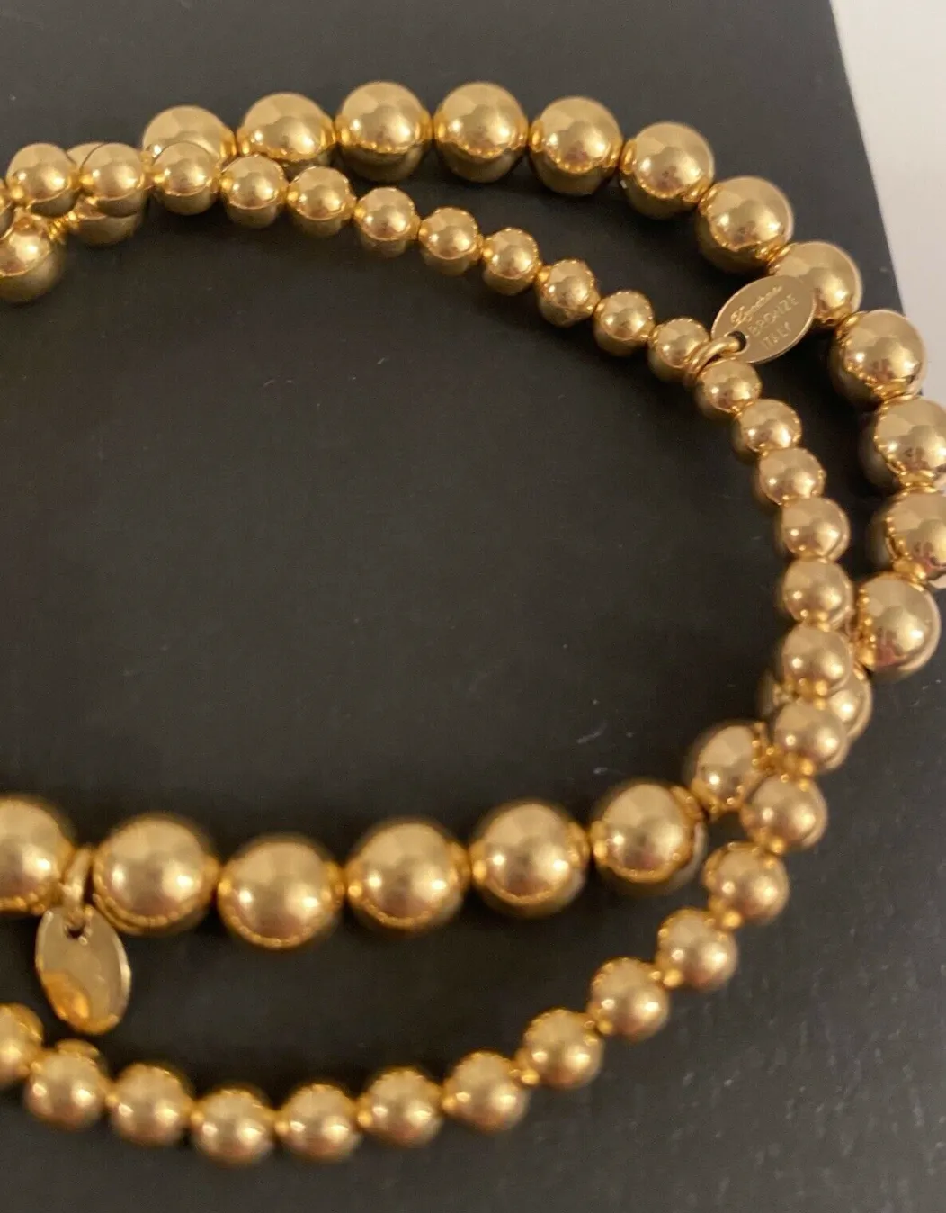 Mia Fiore Set of 2 Elastic Bracelets in 18K Gold plated Bronze