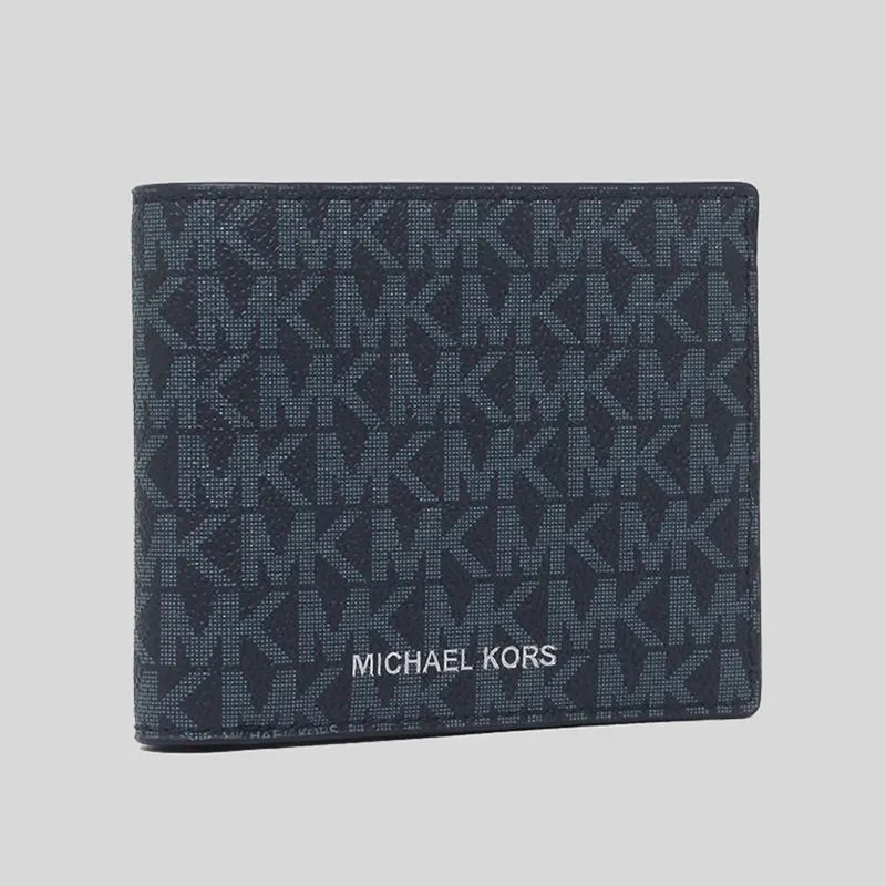 Michael Kors Cooper Billfold Wallet With Coin Pocket Admiral PL Blue RS-36U9LCRF3B