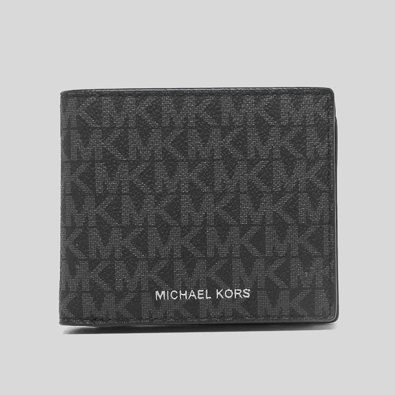 Michael Kors Cooper Billfold Wallet With Coin Pocket Black RS-36U9LCRF3B