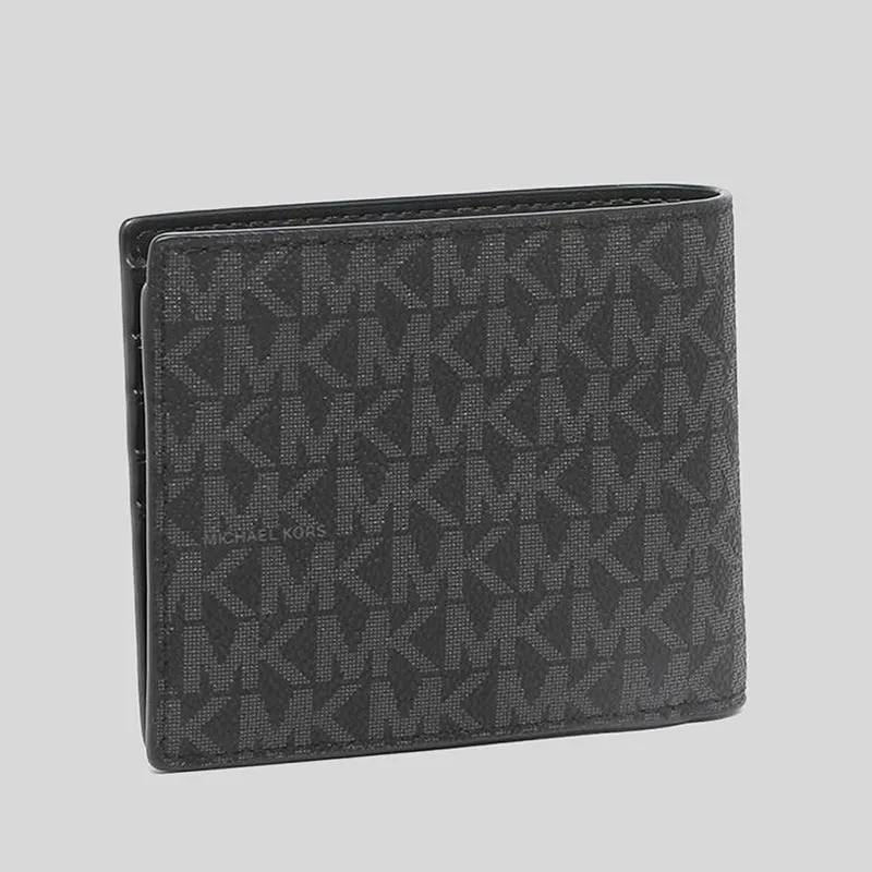 Michael Kors Cooper Billfold Wallet With Coin Pocket Black RS-36U9LCRF3B
