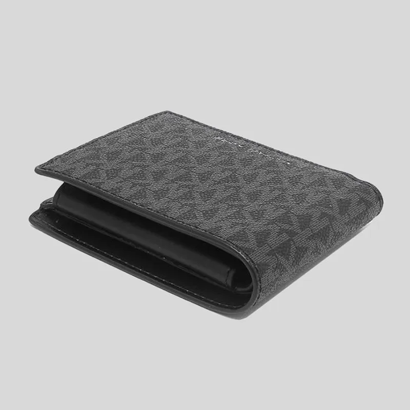 Michael Kors Cooper Billfold Wallet With Coin Pocket Black RS-36U9LCRF3B