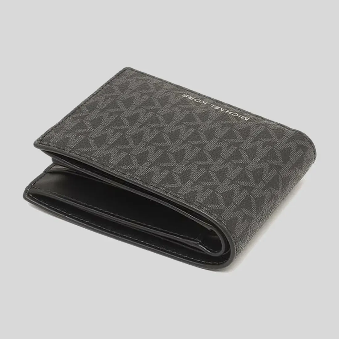 MICHAEL KORS Men's Cooper Billfold Wallet With Passcase Black RS-36U9LCRF6B