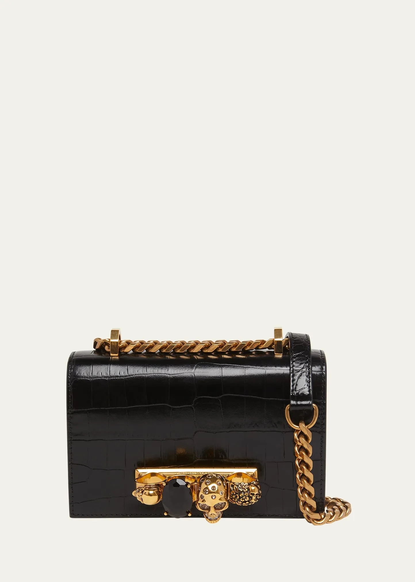 Mini Jeweled Satchel Bag
