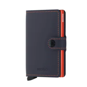 Miniwallet Matte - Night Blue & Orange