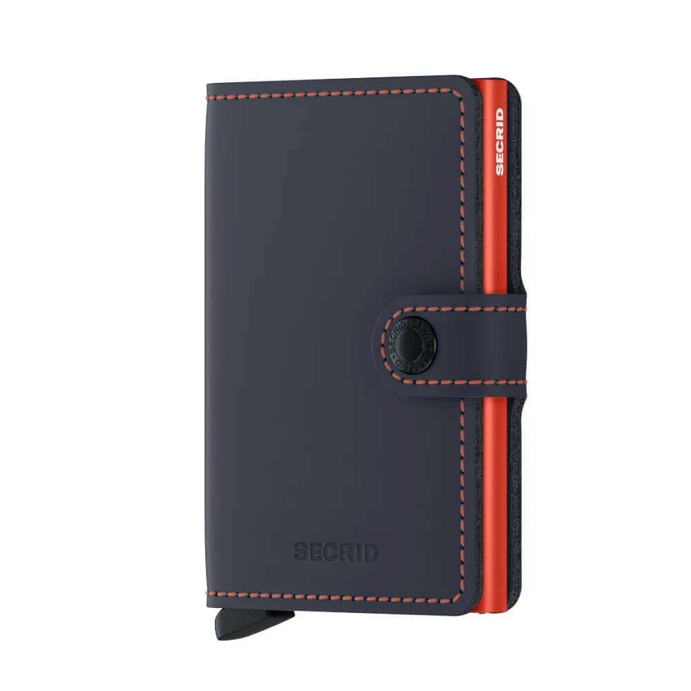 Miniwallet Matte - Night Blue & Orange