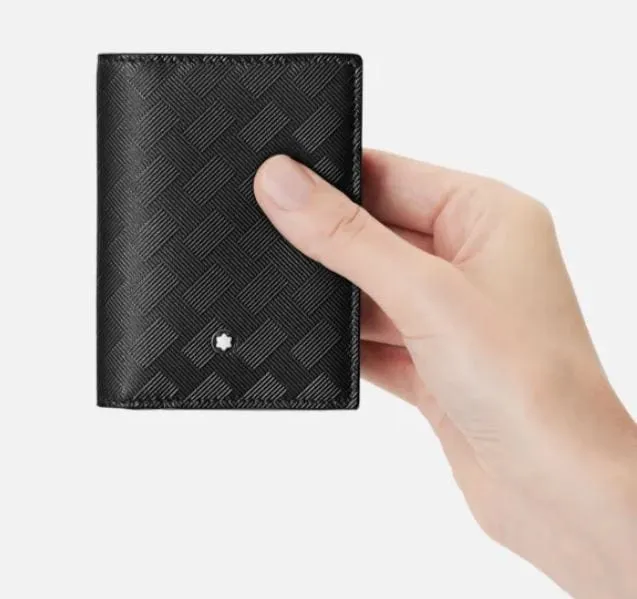 Montblanc Extreme 4 Card Black Leather Wallet