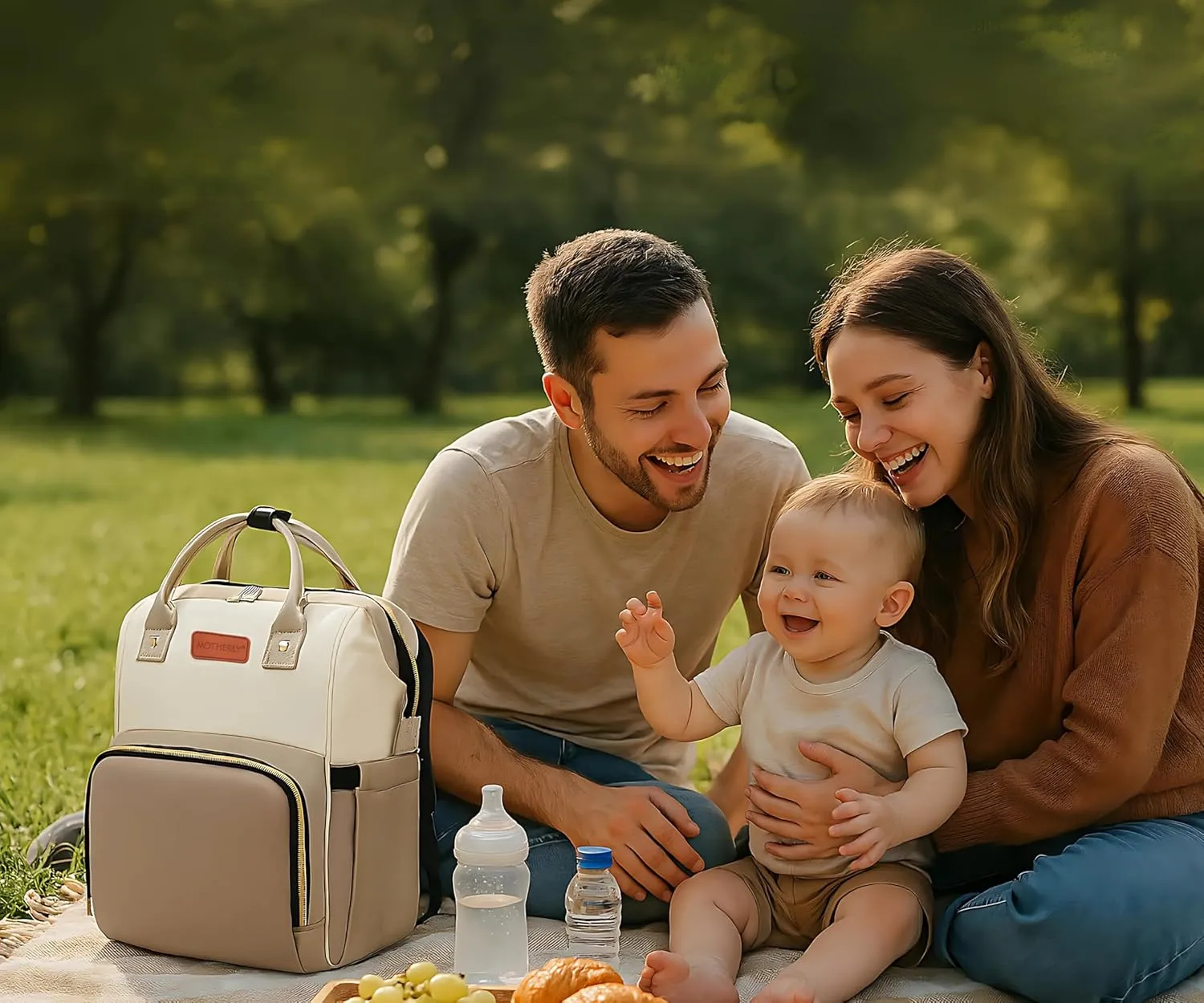 Motherly Envy Diaper Bag for Mothers for Travel With Accessories | Spacious And Waterproof Diaper Bags for Mom | baby bag for mother travel | Maternity Bags for Mother