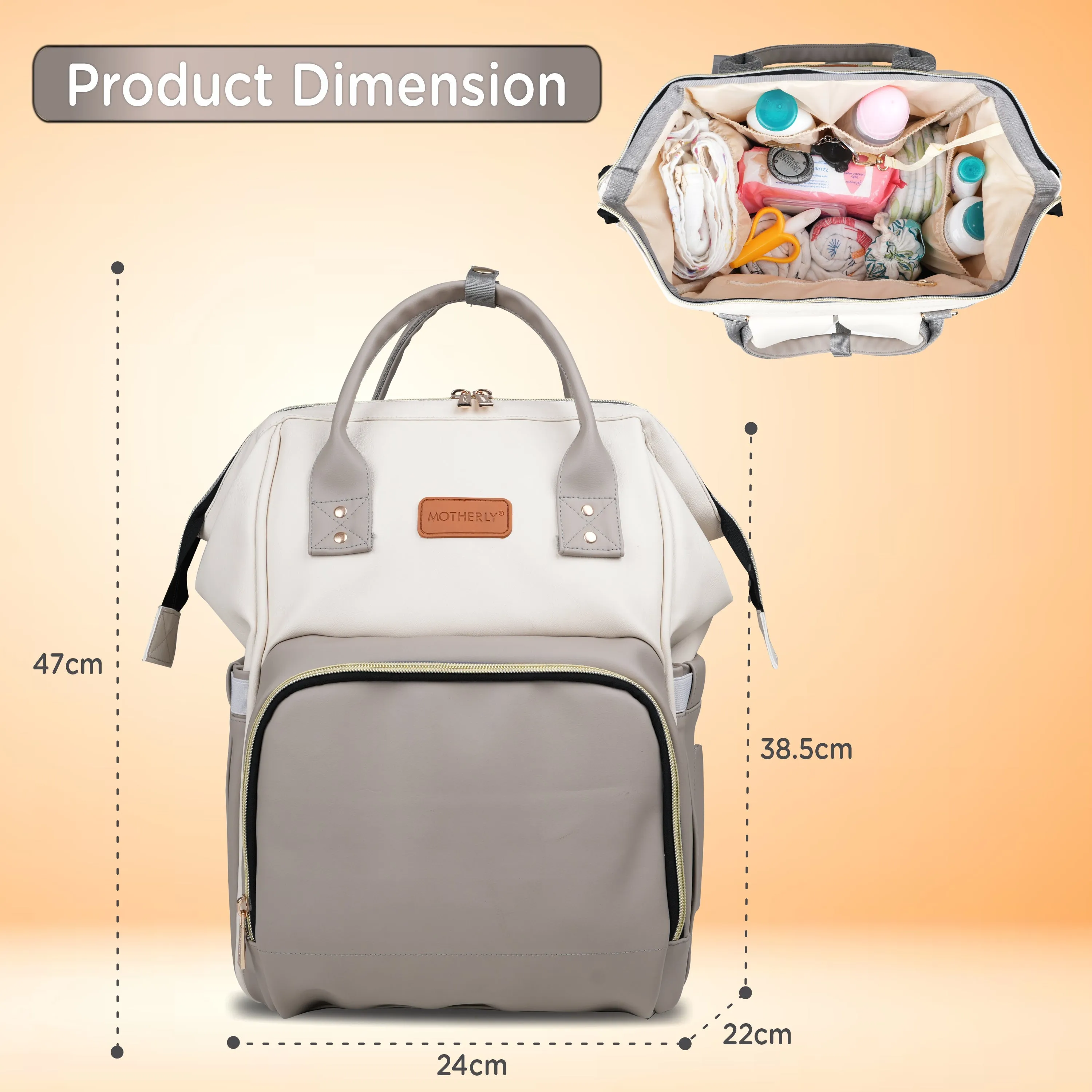 Motherly Envy Diaper Bag for Mothers for Travel With Accessories | Spacious And Waterproof Diaper Bags for Mom | baby bag for mother travel | Maternity Bags for Mother