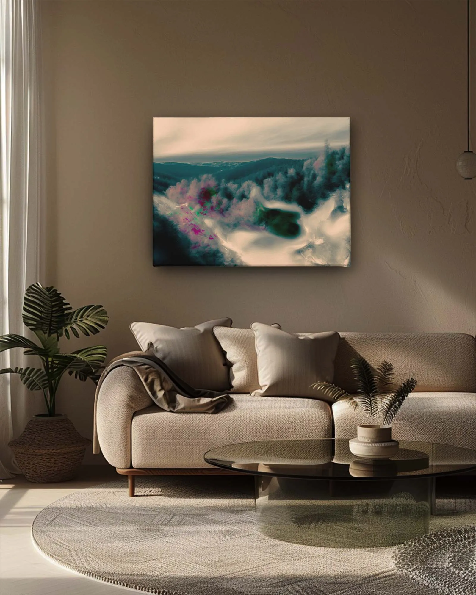 Mountain Mist surreal canvas art