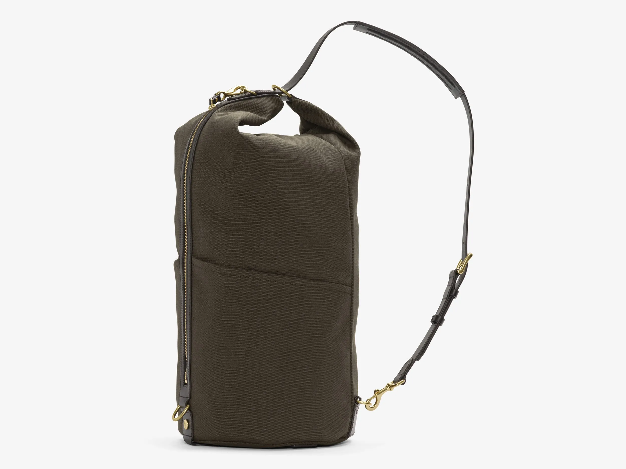 M/S Carpet Bag – Army/Dark Brown