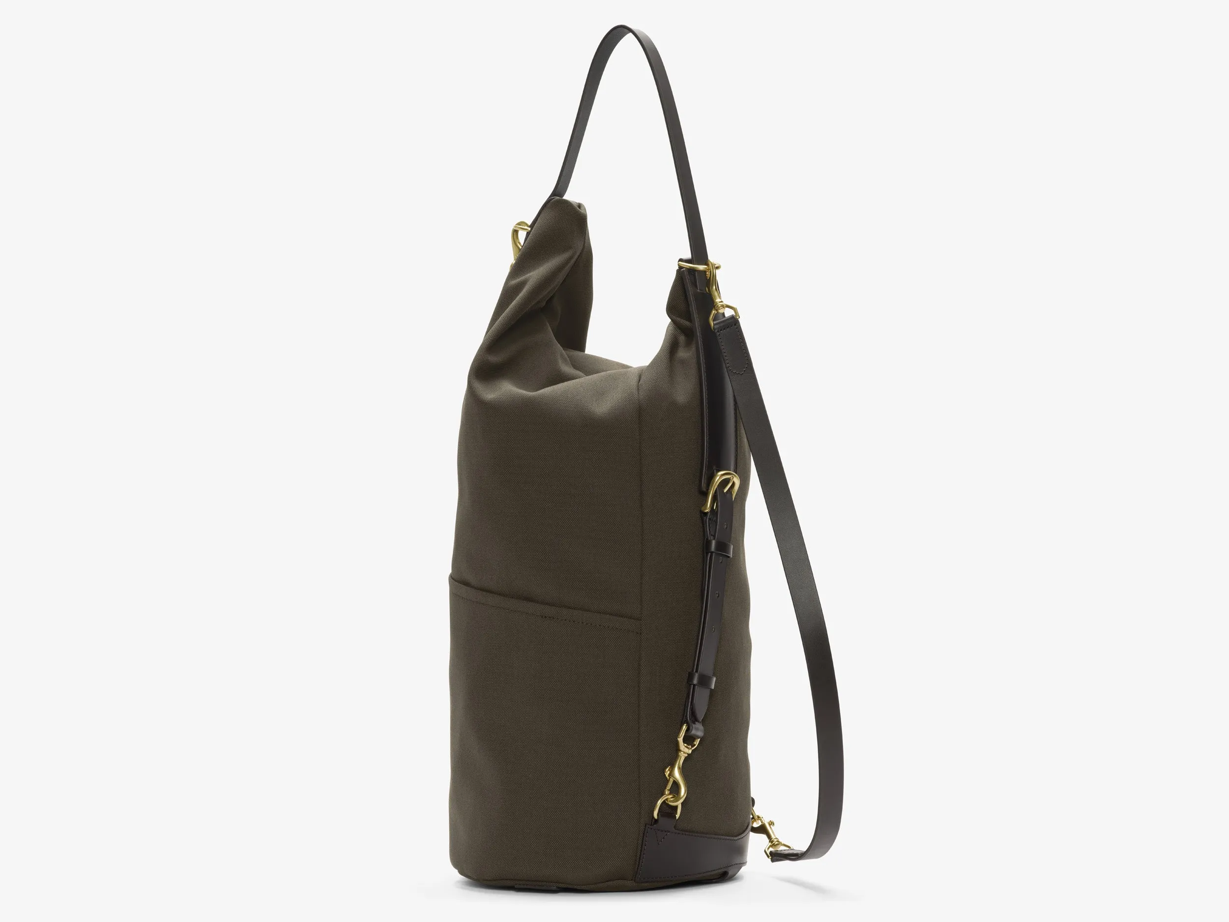 M/S Carpet Bag – Army/Dark Brown