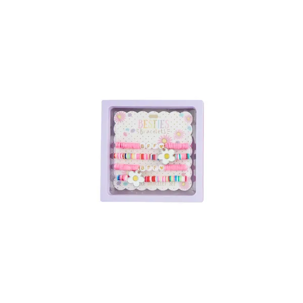 MUD PIE BFF FLOWERS BEADED BRACELETS