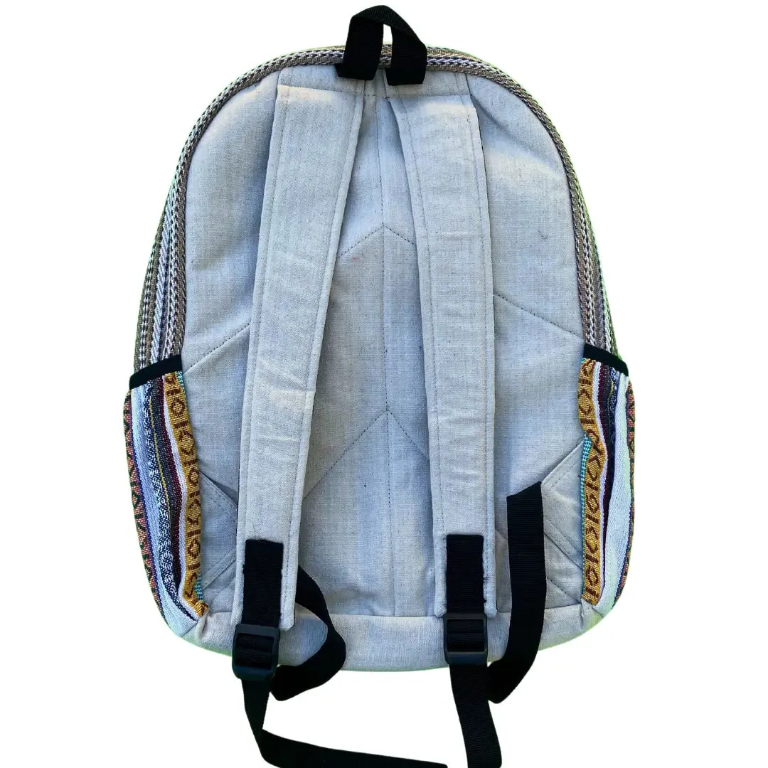 Multi-Color Hemp Backpack - Pure Himalayan Hemp (THC Free)