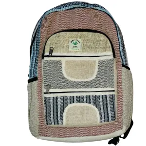 Multi-Color Hemp Backpack - Pure Himalayan Hemp (THC Free)