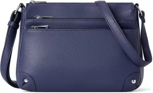 Multi Pocket Crossbody Bags for Women, Medium Size Shoulder Handbags with Zipper