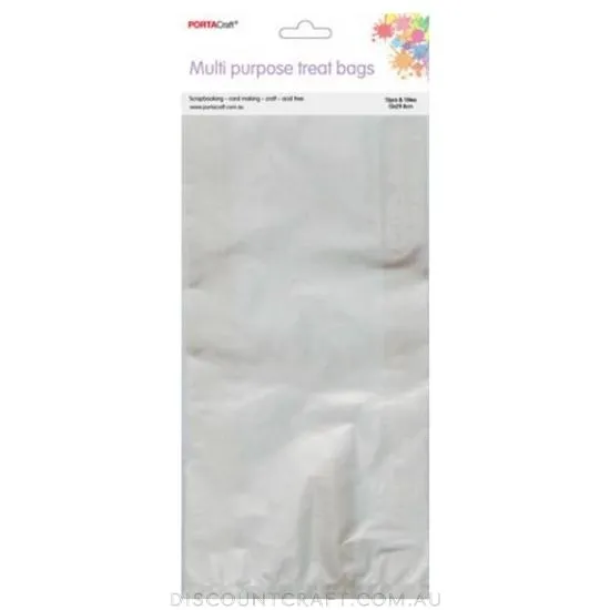 Multi Purpose Treat Bags 130x298mm with Ties 15pk