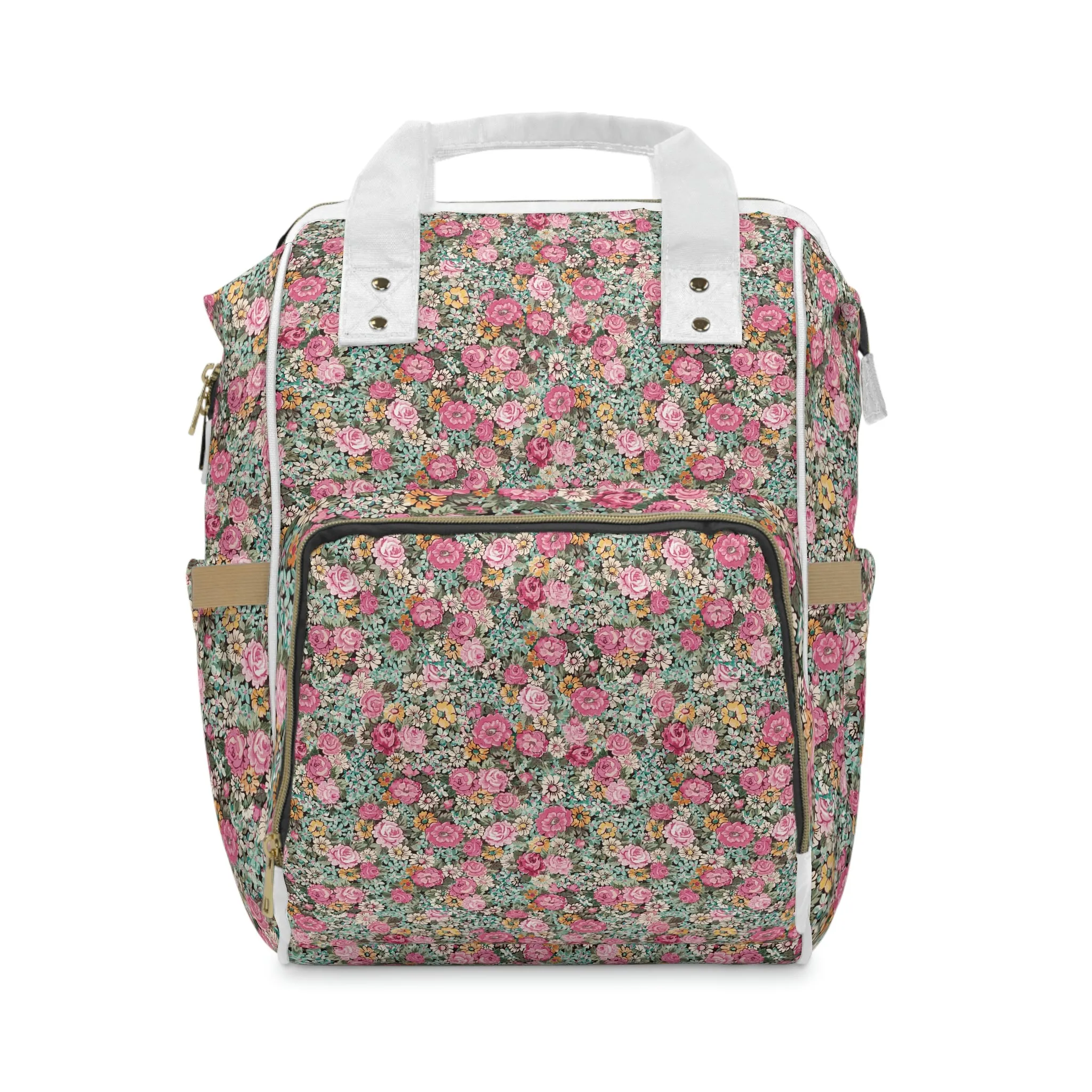 Multifunctional Diaper Backpack / Total Floral