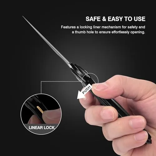 Multitool Carabiner w/ Pocket Knife,Stocking Stuffers Gifts for Men