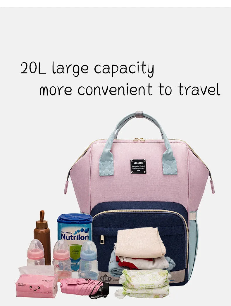 Mummy Maternity Bag, Diaper Bag Backpack, Multifunction Travel Pack Maternity Baby Changing Bags, Large Capacity, Waterproof
