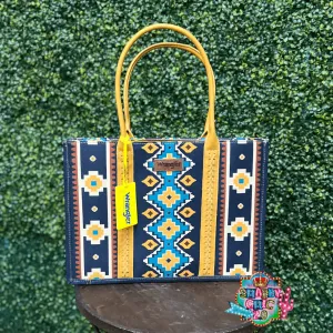 Mustard Aztec Wrangler Tote