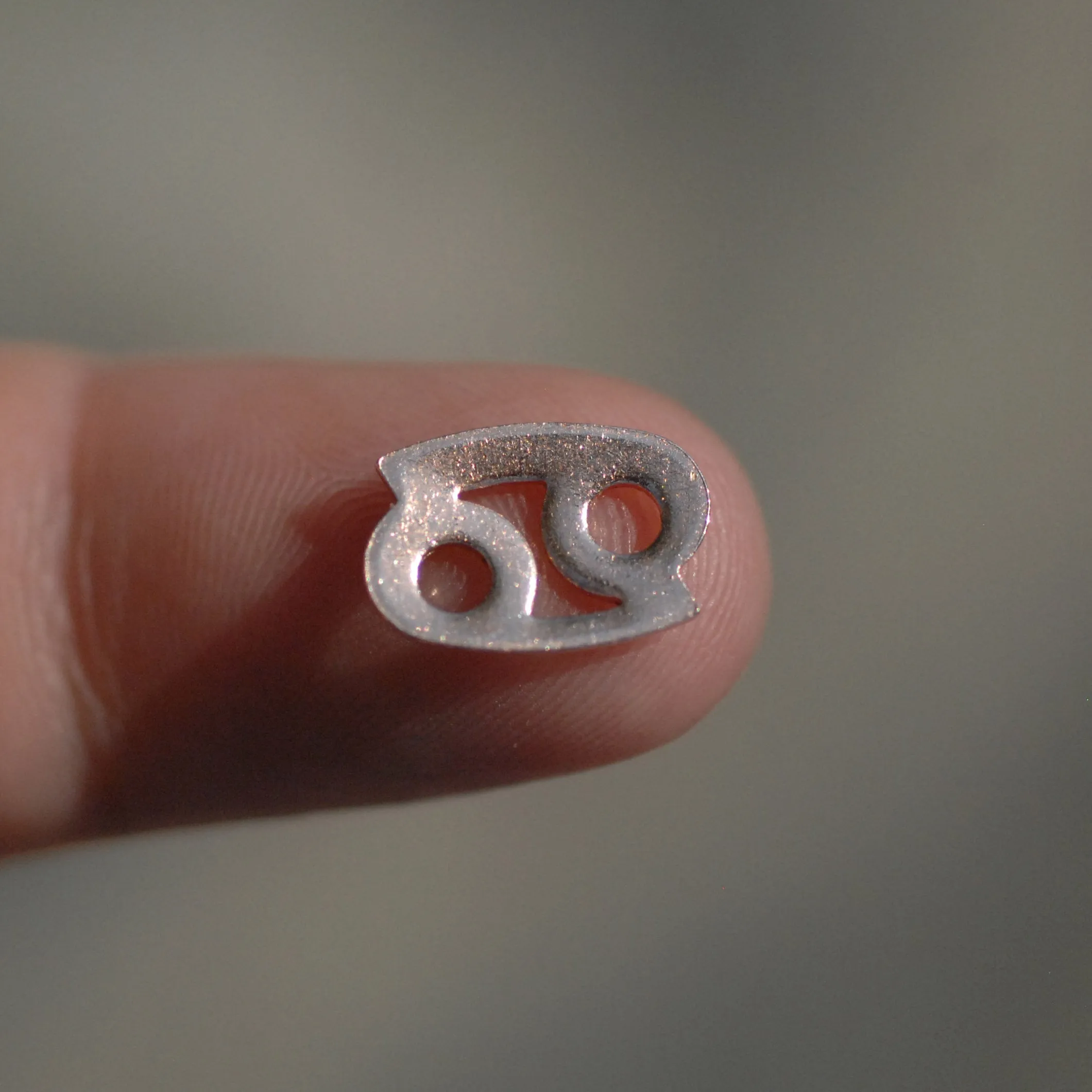 My MOST tiny Cancer zodiac sign shapes 24g Mini miniature metal blanks for making jewelry copper, brass, bronze, sterling silver 925