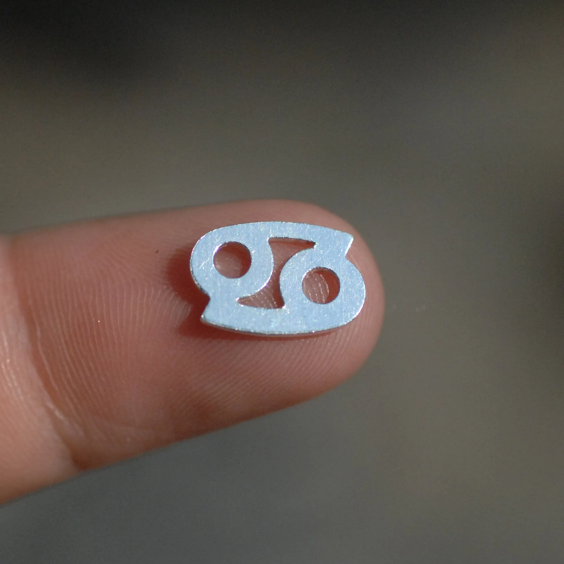 My MOST tiny Cancer zodiac sign shapes 24g Mini miniature metal blanks for making jewelry copper, brass, bronze, sterling silver 925