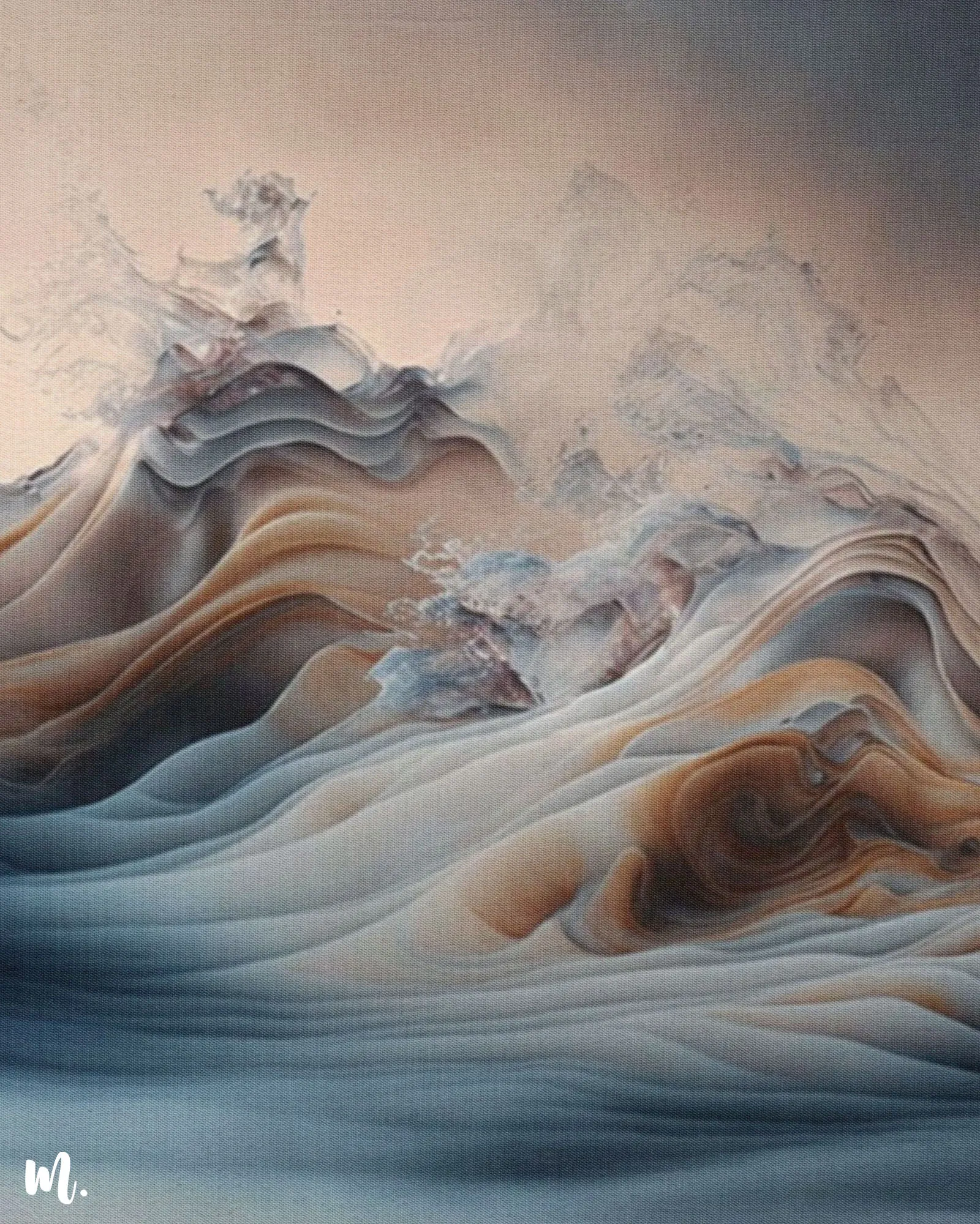 Mystic Waves surreal canvas art