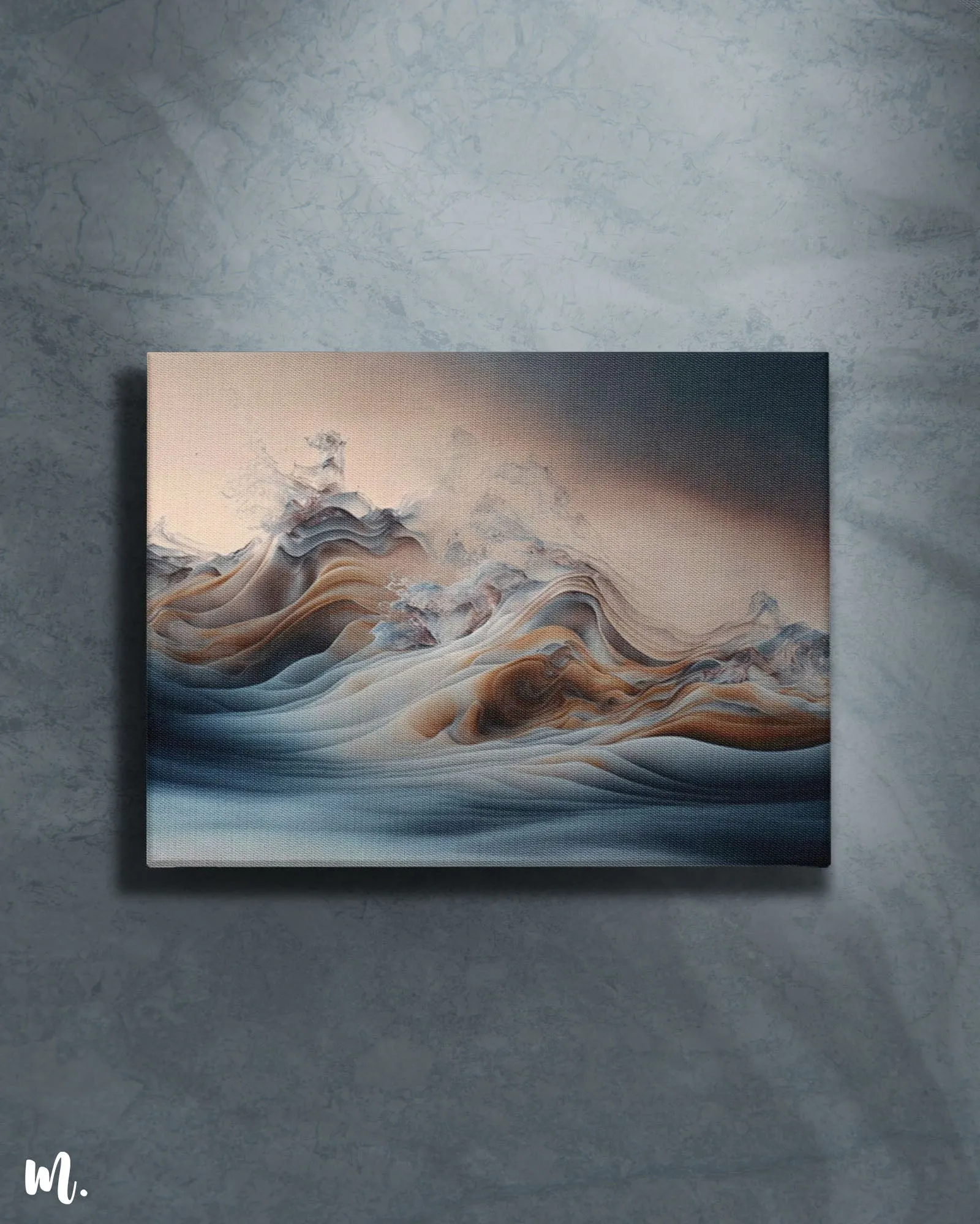 Mystic Waves surreal canvas art