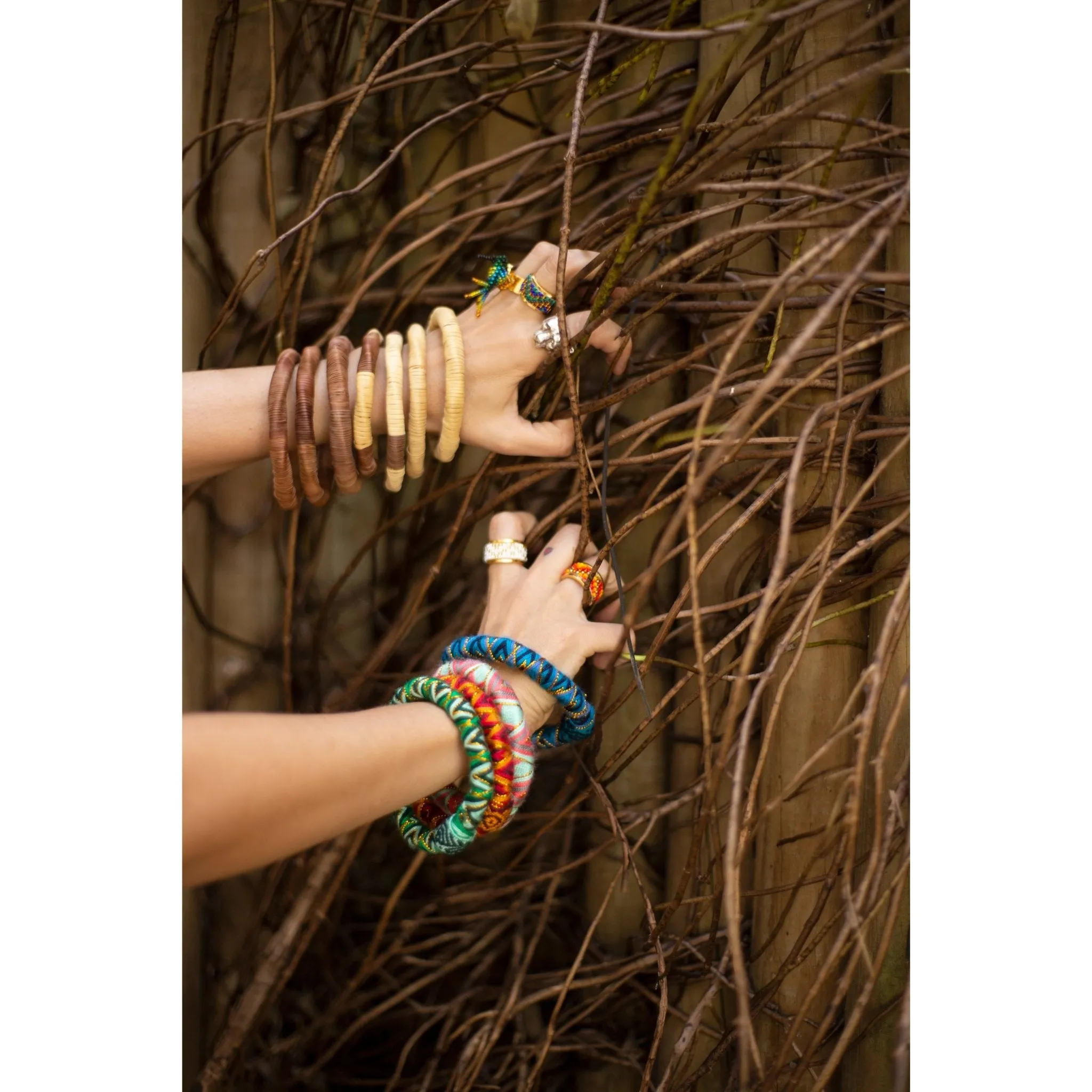 Natural bejuco bracelets (set of 4)