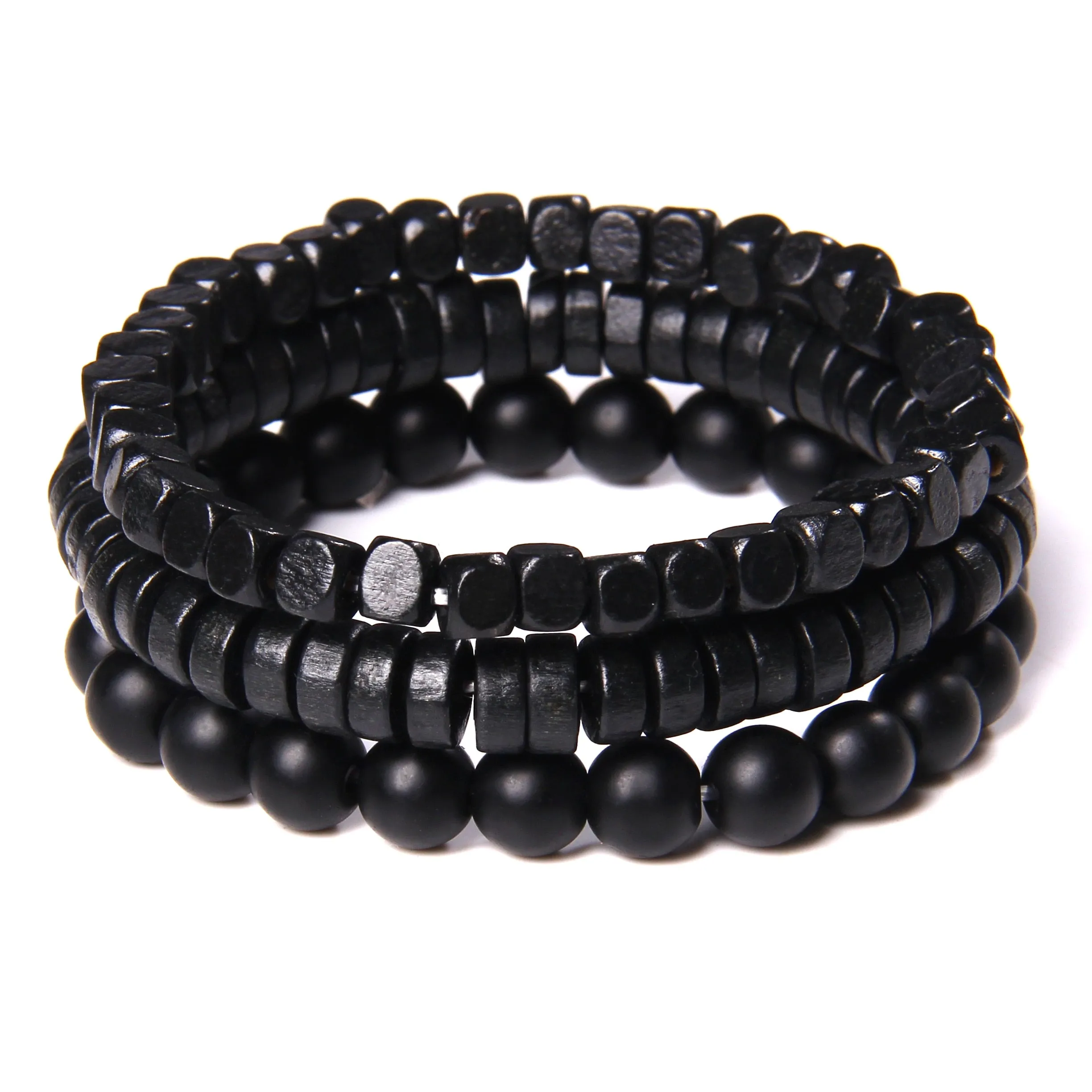 Natural Labradorite Bracelets Set Clear Energy