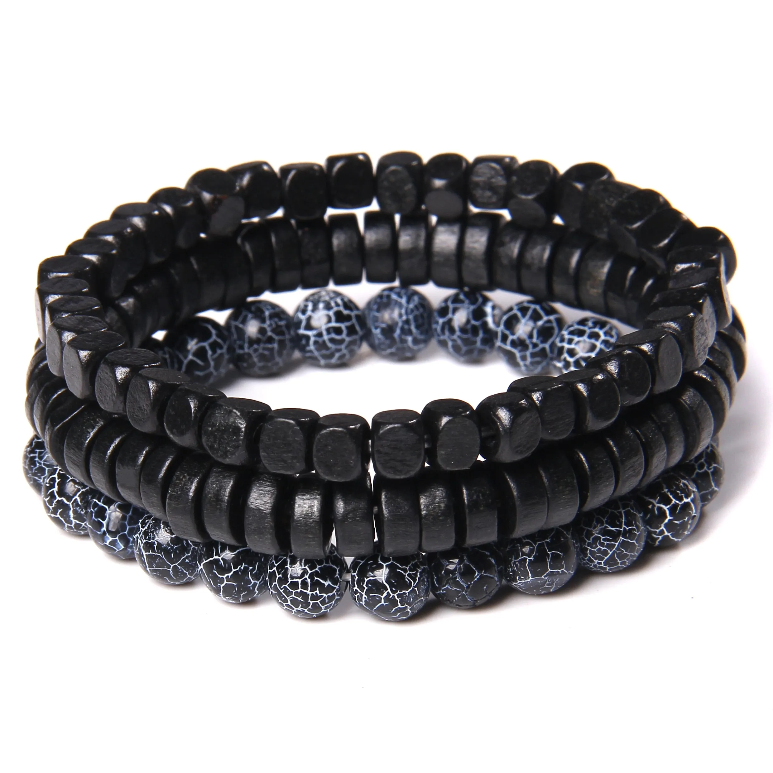 Natural Labradorite Bracelets Set Clear Energy