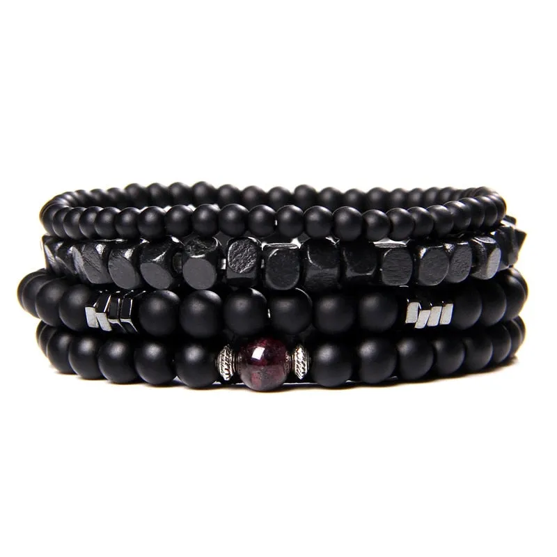 Natural Labradorite Bracelets Set Clear Energy