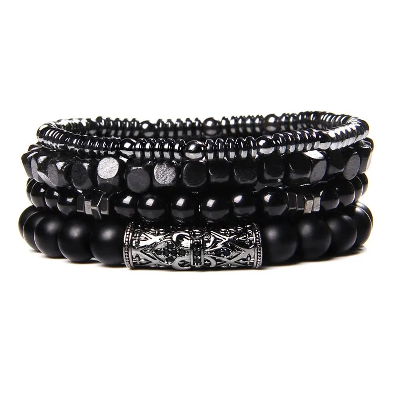 Natural Labradorite Bracelets Set Clear Energy