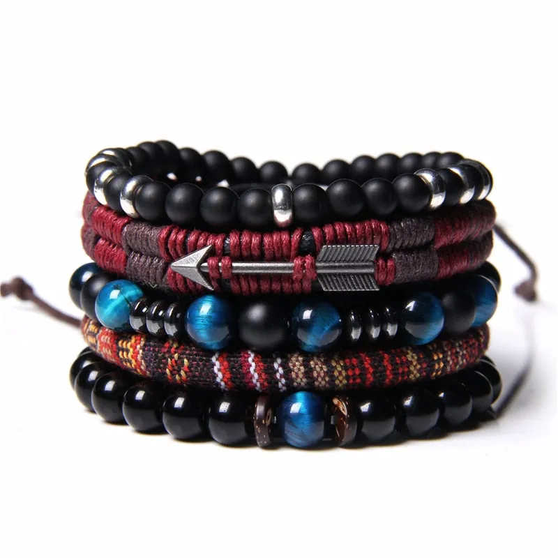 Natural Labradorite Bracelets Set Clear Energy