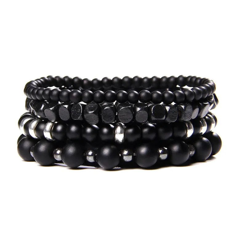 Natural Labradorite Bracelets Set Clear Energy