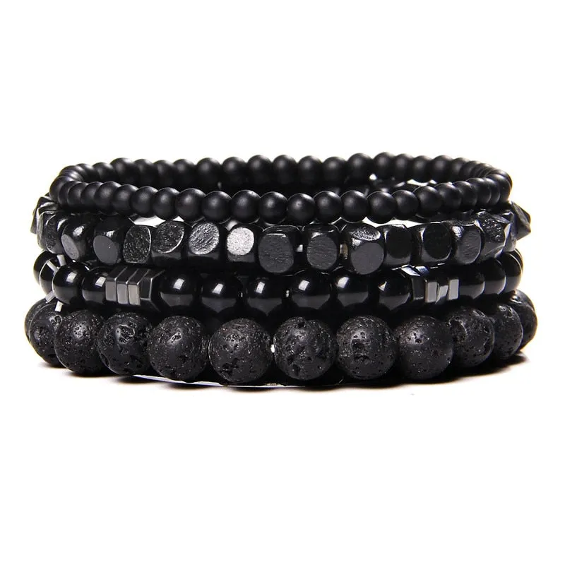 Natural Labradorite Bracelets Set Clear Energy